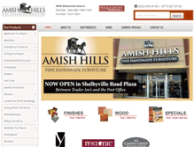 Tablet Screenshot of amishhills.com